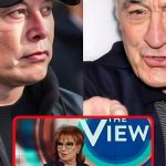 Breaking : Robert De Niro defends Joy Behar and attacks Elon Musk on The View: He doesn’t deserve your trust